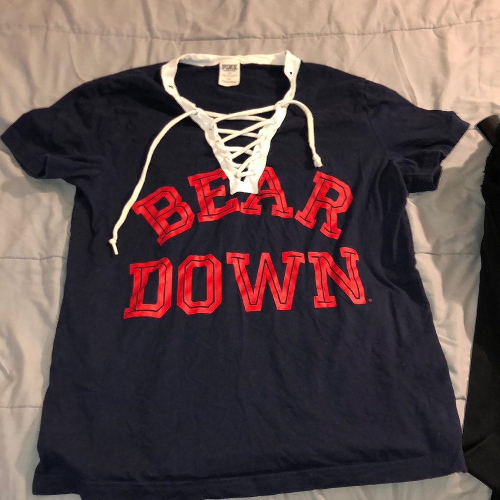 U of a PINK shirt